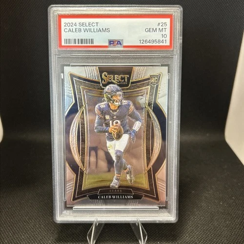 2024 Panini Select #25 Caleb Williams Rookie Card PSA 10 🔥🔥🔥