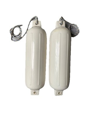 Polyform Fender G4 Weiß mit aufblasbarem Ablassventil