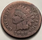 1886 Indian Head Cent US Copper JC1449