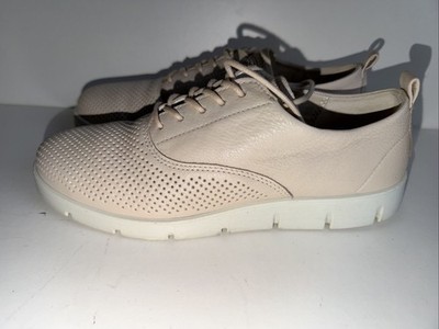 ECCO Bella Leder Sneaker Freizeit sportlich beige Damen UK 6 EU 39