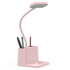 Cute Desk Lamp, Pink Table Light for Women, Teen Girls, Adjustable LED, Small...