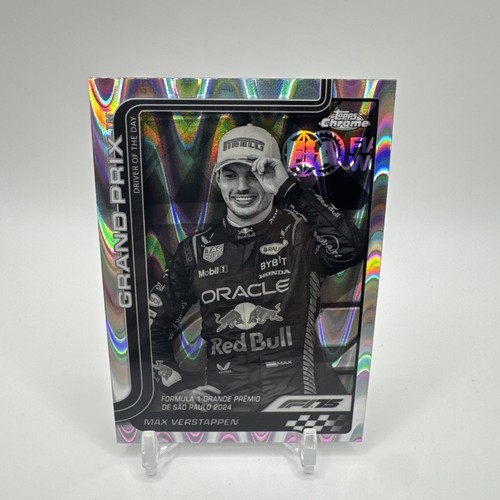 2025 Topps Chrome Formula 1 F1 #142 Max Verstappen Drive of the Day Raywave