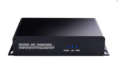 H.265/H.264 HTTP/UDP/RTSP/RTMP/SRT/ONVIF IP stream protocol decoder & transcoder