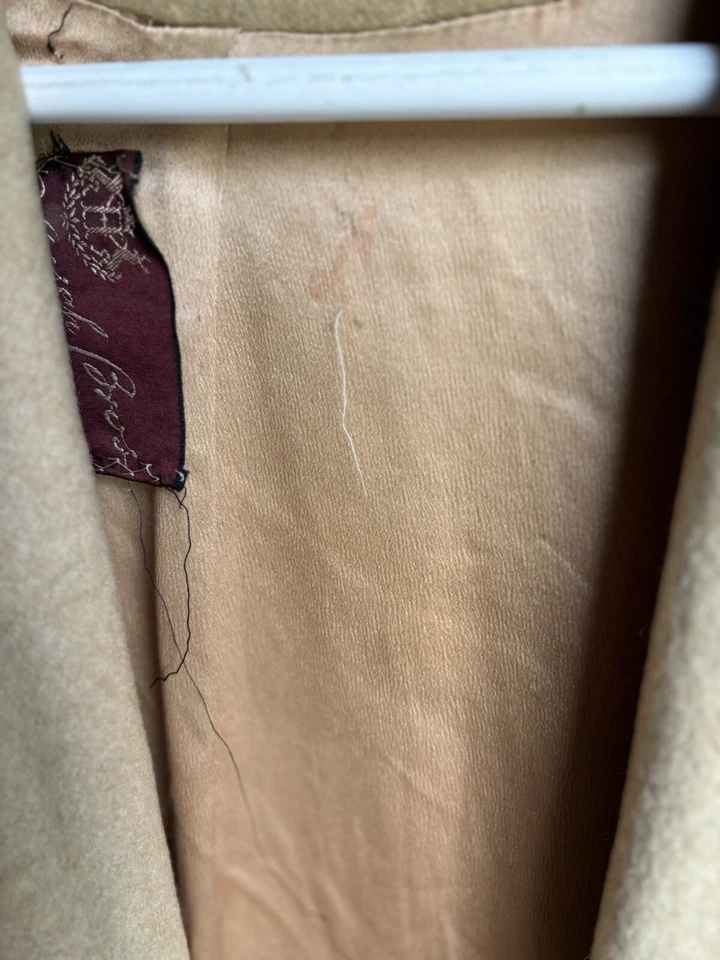 Abrigo para mujer Hirsch Bros. 100 % cachemir vintage hecho en St. Joseph, MO Foto 4 de 4