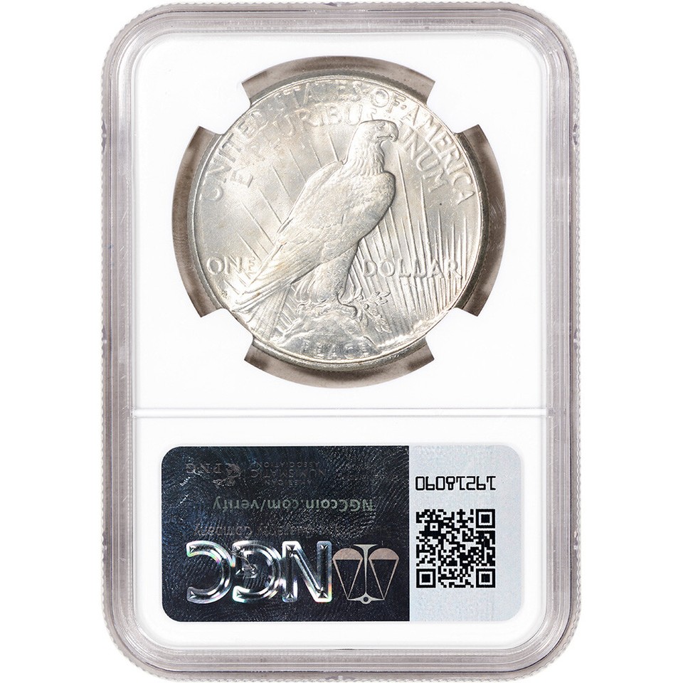 1923 S Us Peace Silver Dollar 1 Ngc Brilliant Uncirculated Ebay 