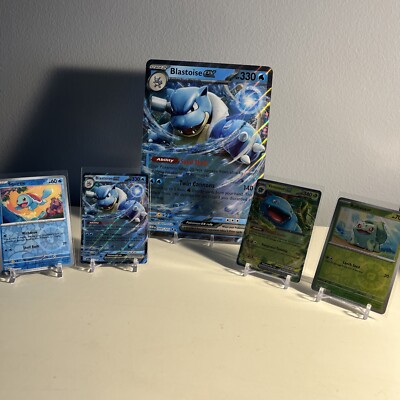 Blooming Waters Pokémon 151 Promo Blastoise Venusaur Squirtle Bulbasaur w/ JUMBO