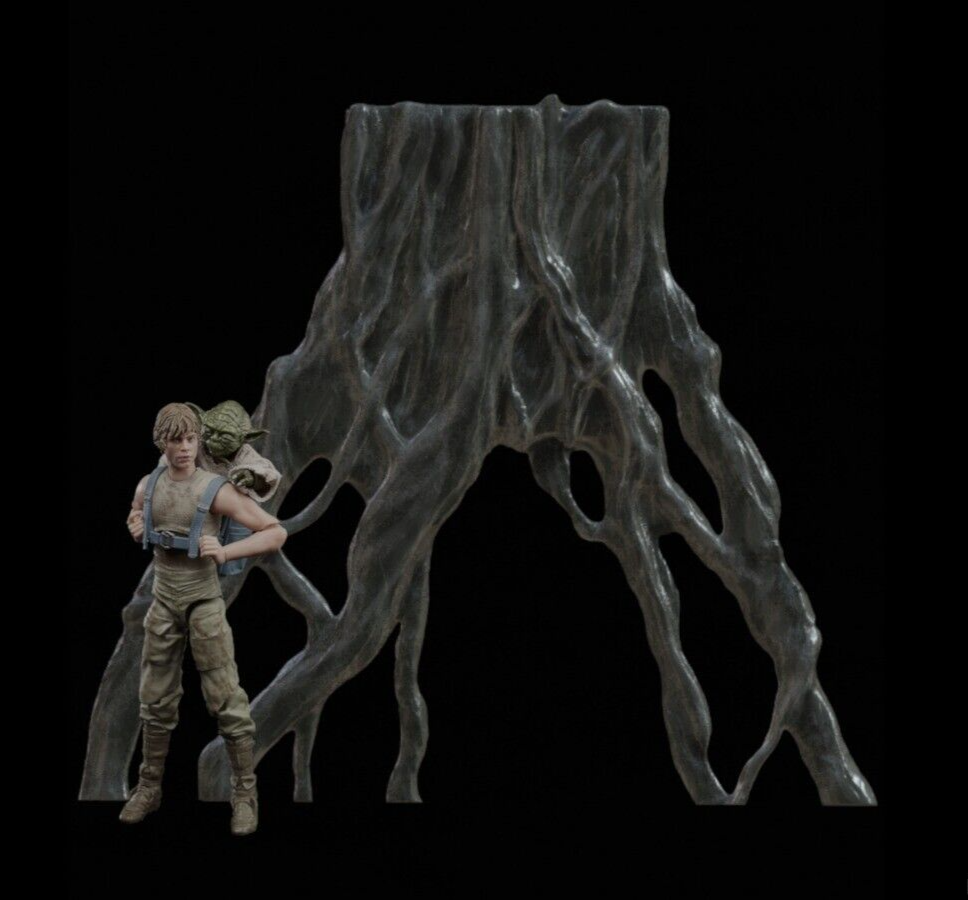 Custom Dagobah Tree Diorama for 3.75-Inch 1:18 Scale Figures