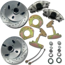 1960-1965 Ford Falcon 6 Cylinder Front Disc Brake Conversion Kit, 4 Lug Rotors