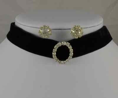 1950s Diamanté Parure: Choker Necklace Earclips For Sale At - Foto 10