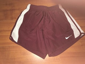 maroon nike running shorts