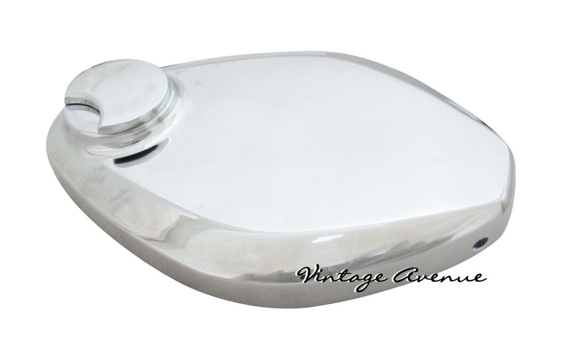 ⭐️K⭐️ BRAND NEW KAWASAKI CHROME FUEL GAS TANK CAP LOCK W/ KEYS P/N:51048