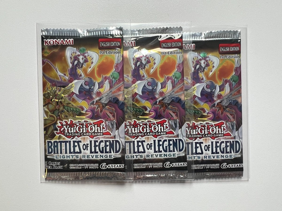 Yugioh Battles of Legend Lights Revenge BLLR Booster Pack 1st Edition 3x Yugioh Battles of Legend Lights Revenge BLLR Booster Pack 1st Edition 3x