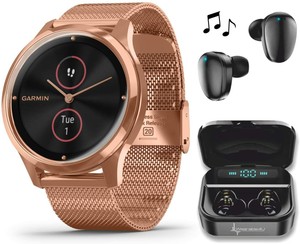 garmin black and rose gold