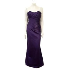 NWT IMPRESSION BRIDAL Ruched Satin Bridesmaid Dress READ FULL DESCRIPTION SZ 2