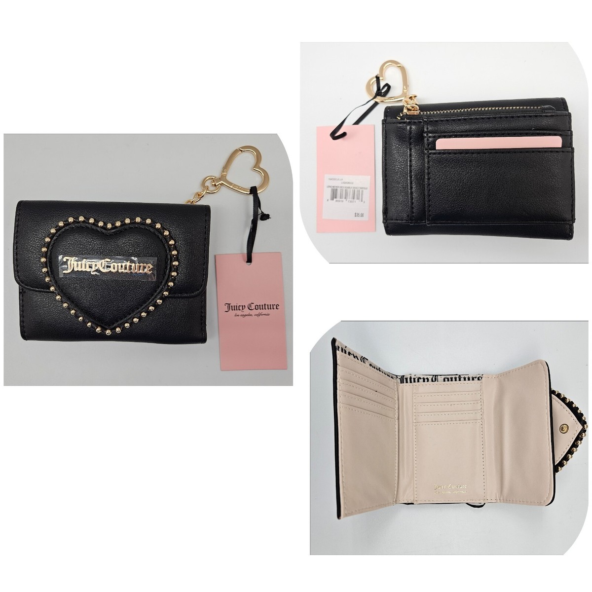 ◆DEINET◆ DEINET SIGNATURE WALLET IN PINK KDCWC4S5311 JUICY COUTURE Wallet x Cards Cash ID U PICK ~ Rhinestone