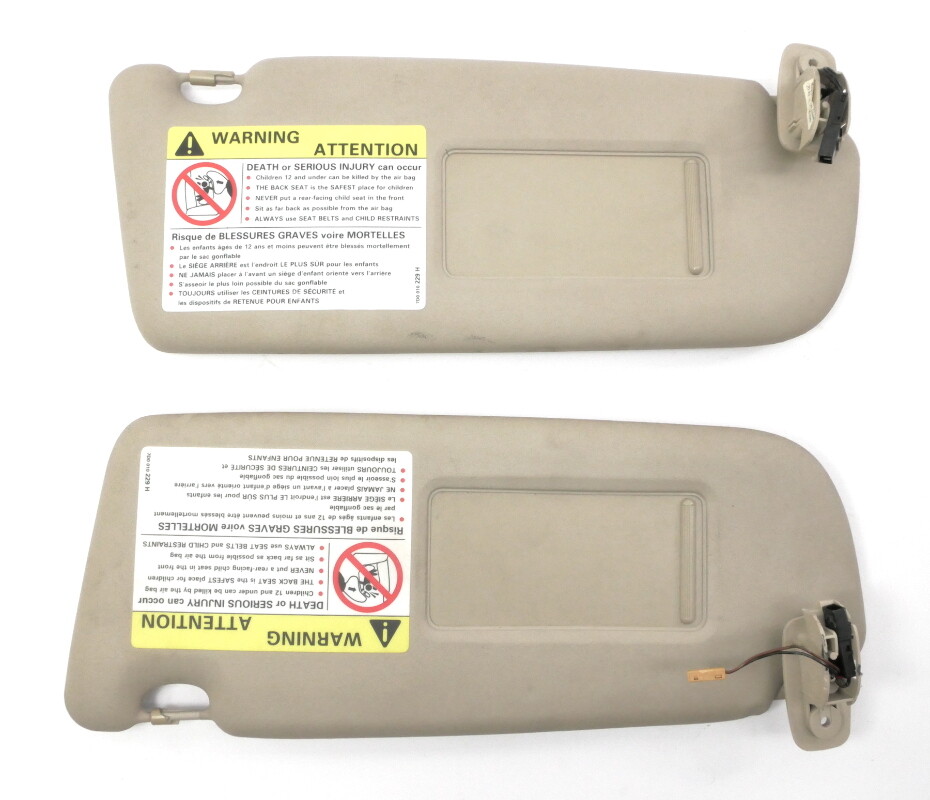 Sunvisor Sun Visor Set Homelink 96-01 Audi A4 B5 - Genuine - 8D0