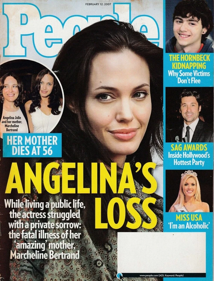 Magazine People February 12 2007 Angelina Jolie Marcheline Bertrand SAG Awards - Image 1 of 4