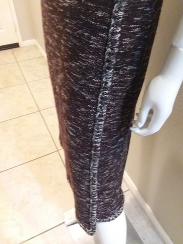 Brooks Brothers, Brooks Brothers Wrap Pencil Skirt Brown Heathered Knit Size Small