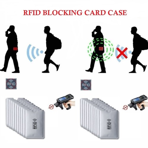 Anti Theft RFID Blocking Aluminum NFC Anti Scanning ID Bank Credit Card Case AU - Picture 6 of 27