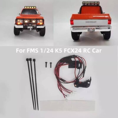 Front and Rear Turn Brake Lights Set for FMS 1/24 Chevrolet K5 FCX24m RC Parts