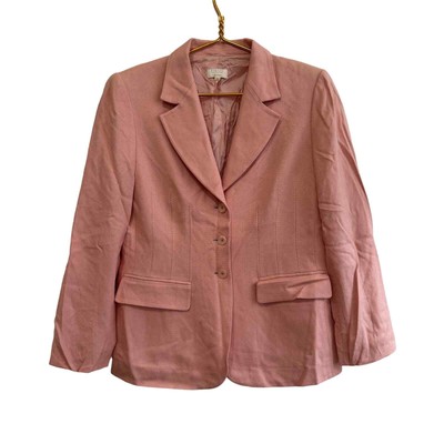 Vintage Escada for Neiman Marcus Bubblegum Pink Cashmere Blazer Jacket Size  42