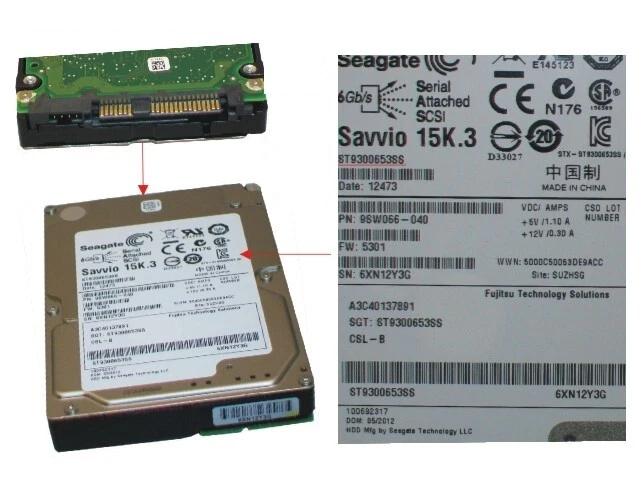 Fujitsu SGT:ST9300653SS A3C40137891 300 GB - Bild 1 von 1