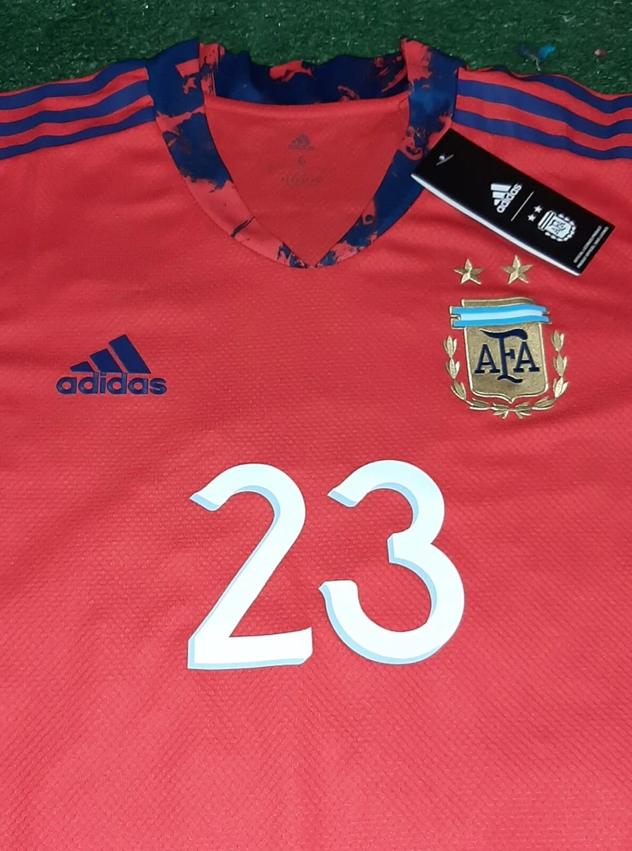 Argentina Blank Red Goalkeeper Soccer Country Jersey