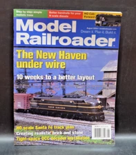 Model Railroader Magazine August 2004 New Haven Santa Fe HO Scale Track➖