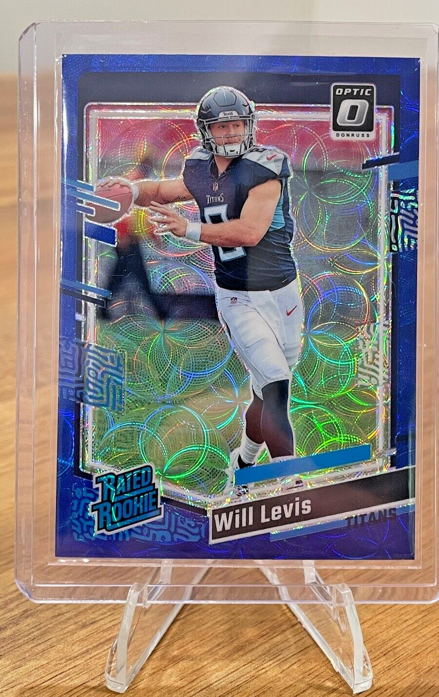 2023 Panini Donruss Optic - Rated Rookie Blue Scope Prizm #298 Will Levis (RC)