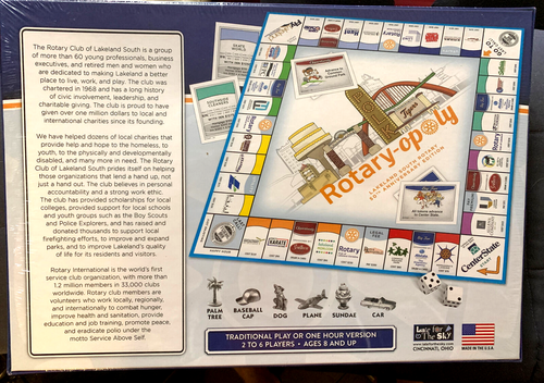 Lakeland South Rotary-Opoly 50th Anniversary Board Game Opoly Family Game - Bild 2 von 7