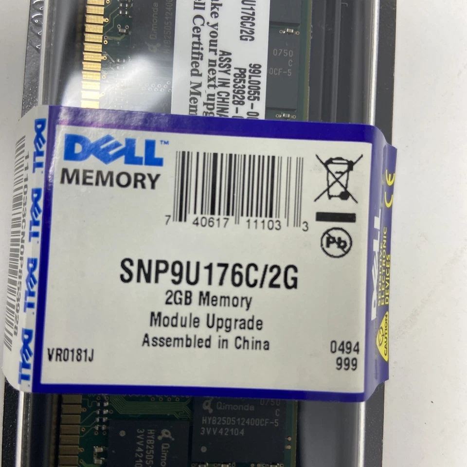 SNP9U176C/2G Dell 2GB MEMORY MODULE UPGRADE - Image 2 of 4