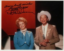 DALE EVANS & ROY ROGERS SIGNED AUTOGRAPH 8X10 PHOTO - SINGING COWBOY W/ JSA COA