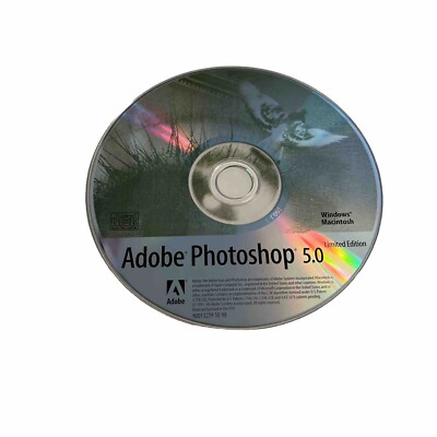 Adobe Photoshop 5.0 Software NO Access Key