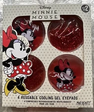 MAD BEAUTY Disney Minnie Mouse 4 Reusable Cooling Gel Eyepads Set Of 2