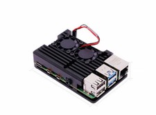 High Performance Aluminum Heatsink Dual Cooler Fan For Raspberry Pi 4 Model B
