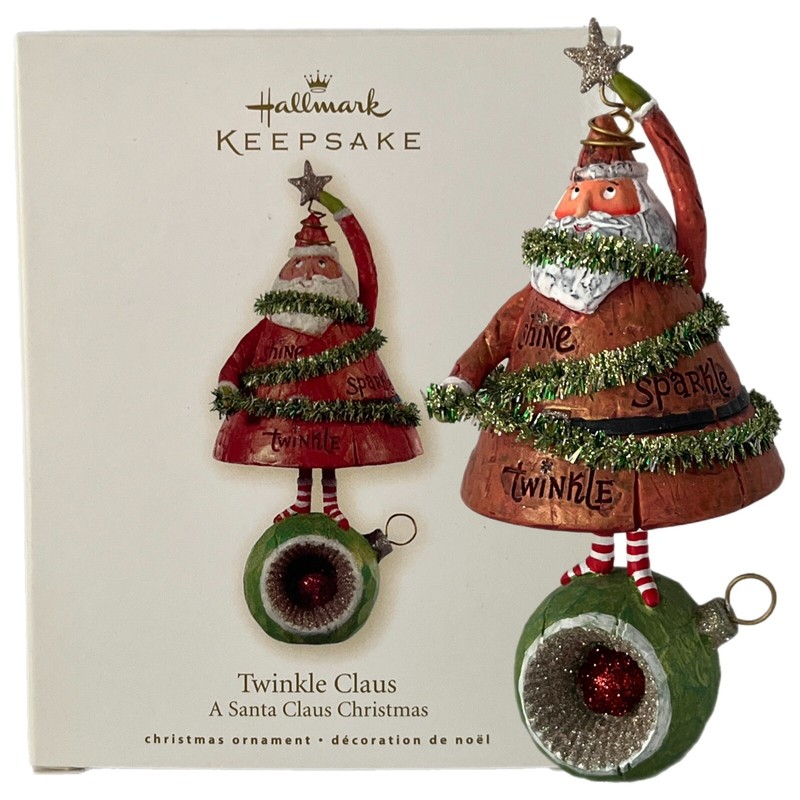 2008 Hallmark Twinkle Claus Christmas Tree Santa Keepsake Ornament NIB NOS