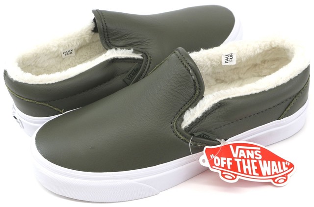 fur lined slip on vans