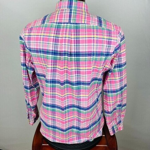Ralph Lauren Blue Label Pink Plaid Button Down Collar Men's Long Sleeve Shirt L* - Picture 8 of 18