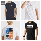 ellesse Mens T-Shirt Logo Tee Sports Cotton Retro Top White Navy Black XXL Size