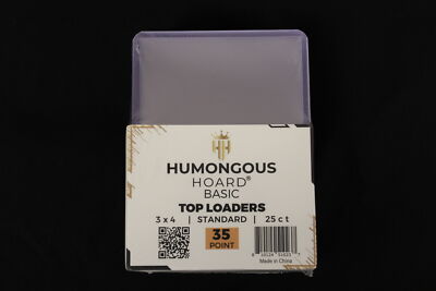 (200) Humongous Hoard 3'' x 4'' Basic 35Pt Top Loaders 8 Packs
