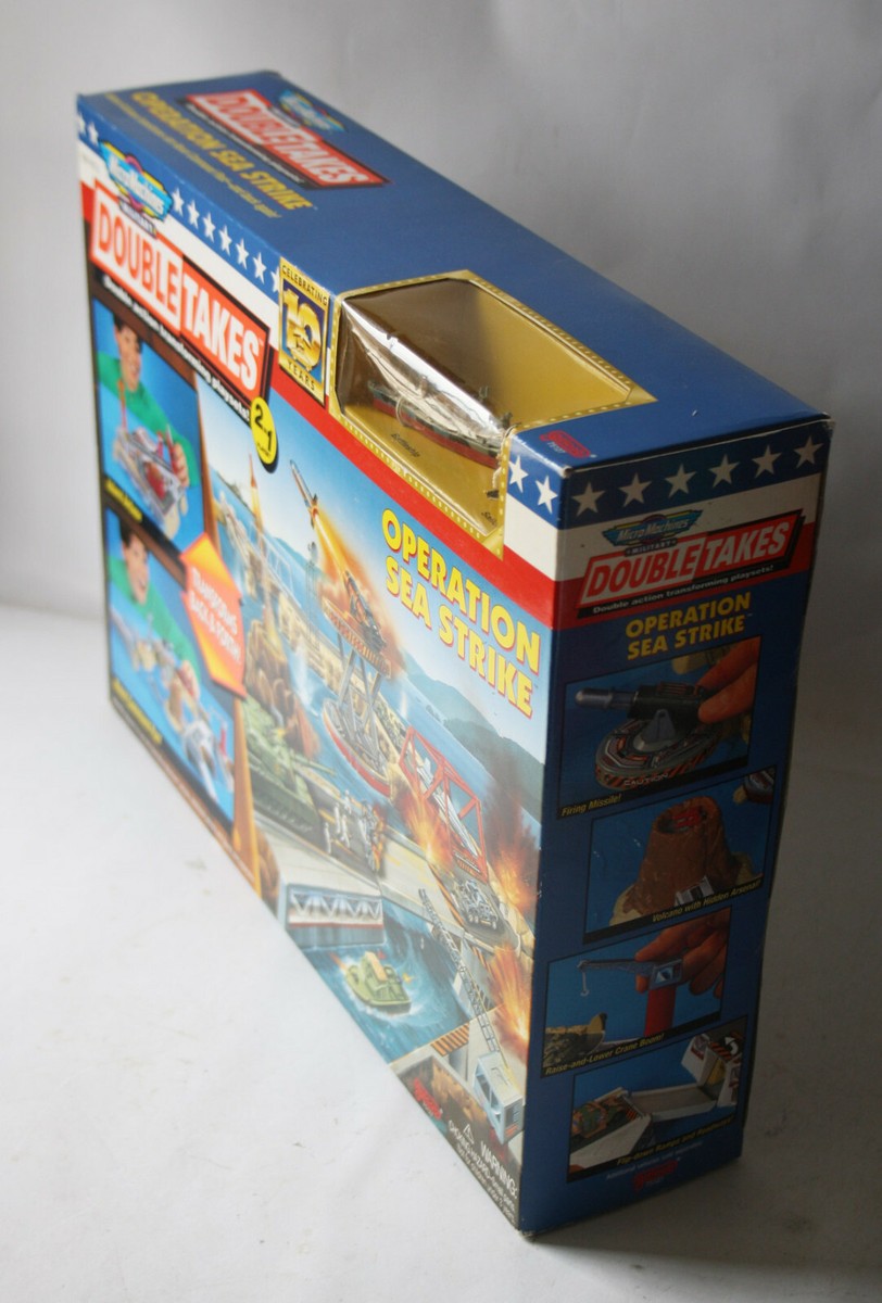 VINTAGE 1996 MICRO MACHINES DOUBLE TAKES 2 IN 1 OPERATION SEA