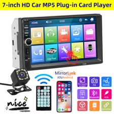7in 2 DIN Radio FM Audio Stereo Car MP5 Player Bluetooth Touch Screen Monitor