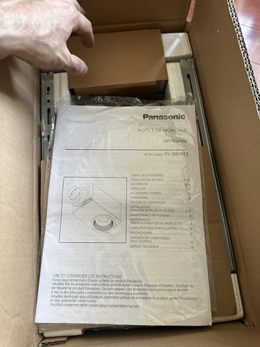 Panasonic FV-08VRE2 Whisper Recessed LED Fan/Light 80 CFM - 第 6/6 張圖片