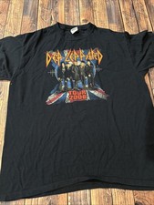 Def Leppard 2006 Tour Rock Brigade Men  s Black T-Shirt XL