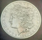 ONE Morgan Dollar 1896-P 90% Silver - 10% Copper