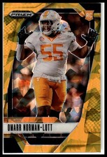 2025 Panini Prizm Draft Picks #120 Omarr Norman-Lott Prizms Gold Ice