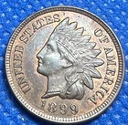 New ListingUncirculated Red 1899 Philadelphia Mint Indian Head Cent #