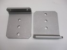 (2) Vertical Pontoon Boat Trailer Bunk Bolster L Brackets / 5" by 6" Aluminum