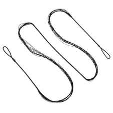 Bow String Replacement,12 Strands Bowstring for AMO 52" Traditional Bow, Black