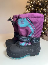 Kamik Kid's Waterproof Boots Purple / Aqua Sz. 11